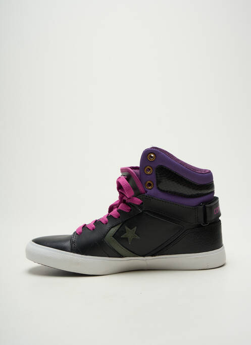 Baskets matière lisse talon plat jusqu'à 3cm noir CONVERSE femme