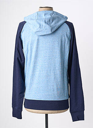 Sweat-shirt à capuche broderie manches longues bleu clair JACK & JONES homme