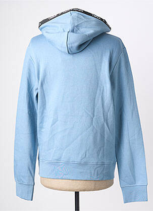 Sweat-shirt à capuche broderie manches longues bleu JACK & JONES homme