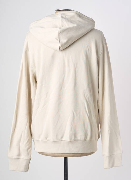 Sweat-shirt à capuche beige JACK & JONES homme