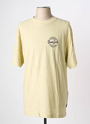 T-shirt coupe droite manches courtes jaune JACK & JONES homme
