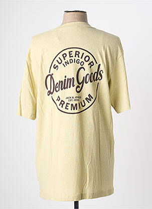 T-shirt coupe droite manches courtes jaune JACK & JONES homme