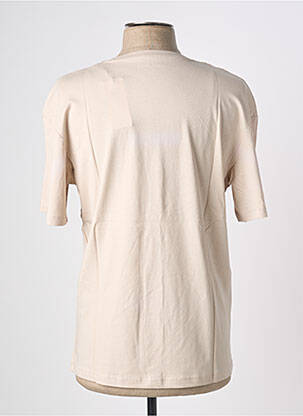 T-shirt coupe droite manches courtes beige JACK & JONES homme