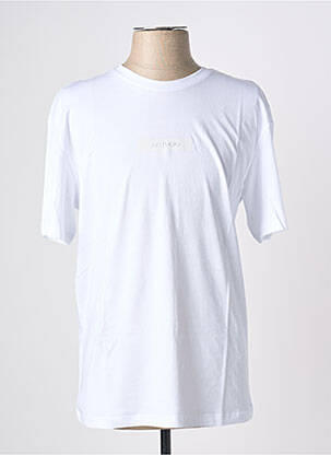 T-shirt coupe droite manches courtes blanc JACK & JONES homme