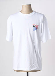 T-shirt coupe droite manches courtes blanc JACK & JONES homme