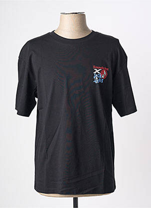 T-shirt coupe droite manches courtes noir JACK & JONES homme