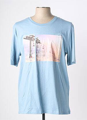 T-shirt bleu JACK & JONES homme