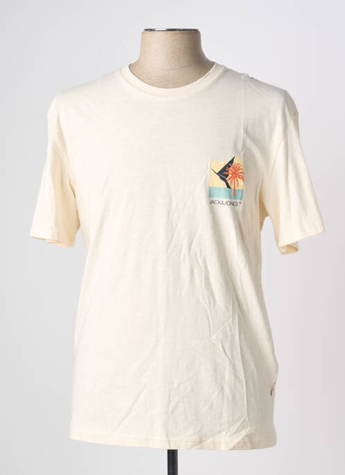 T-shirt beige JACK & JONES homme