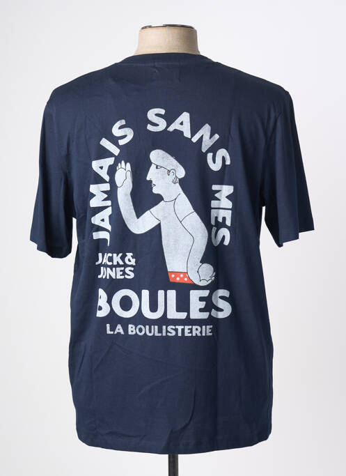 T-shirt bleu JACK & JONES homme