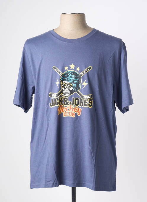 T-shirt bleu JACK & JONES homme