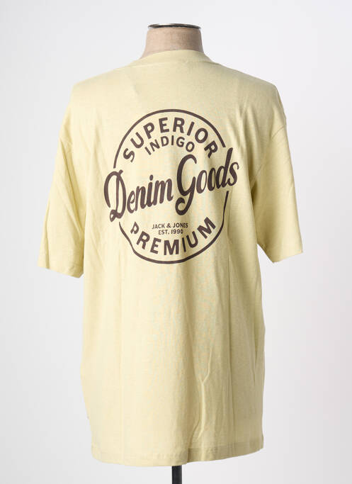 T-shirt jaune JACK & JONES homme