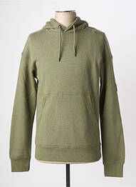 Sweat-shirt à capuche broderie manches longues vert JACK & JONES homme
