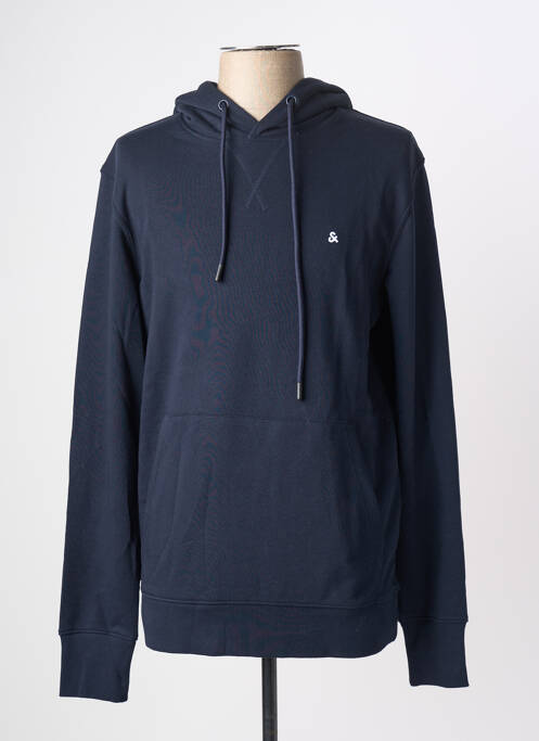 Sweat-shirt à capuche bleu JACK & JONES homme