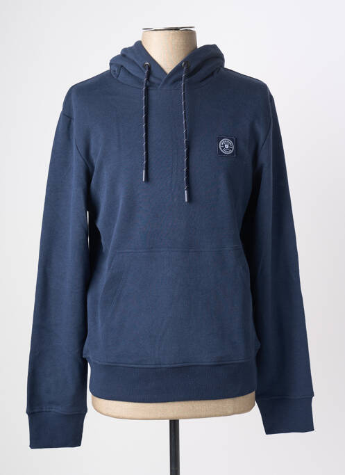 Sweat-shirt à capuche bleu JACK & JONES homme