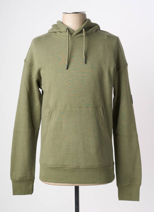 Sweat-shirt à capuche vert JACK & JONES homme