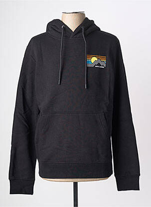 Sweat-shirt à capuche poches manches longues noir JACK & JONES homme
