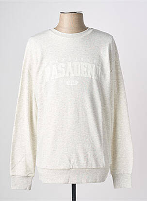 Sweat-shirt manches longues manches longues gris JACK & JONES homme
