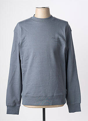 Sweat-shirt manches longues manches longues gris JACK & JONES homme