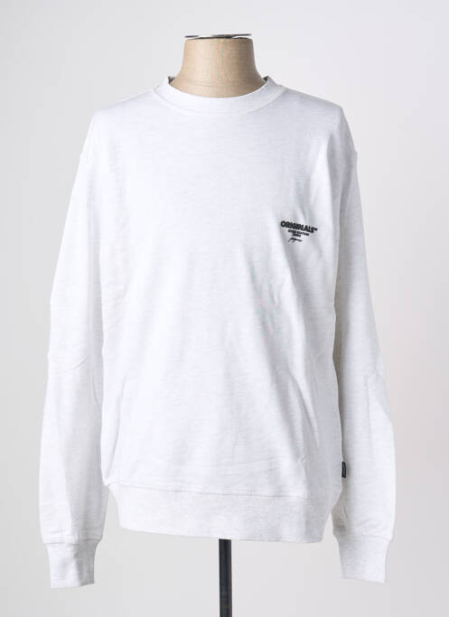 Sweat-shirt gris JACK & JONES homme