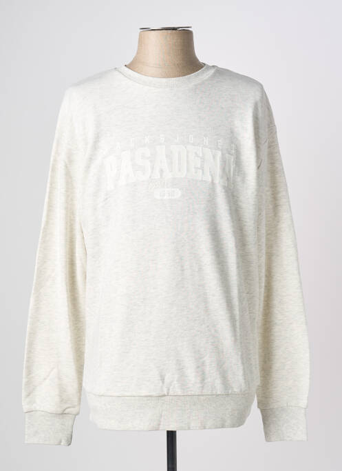 Sweat-shirt gris JACK & JONES homme