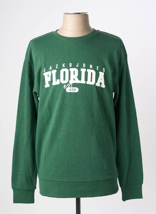 Sweat-shirt vert JACK & JONES homme