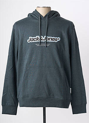 Sweat-shirt à capuche poches manches longues vert JACK & JONES homme
