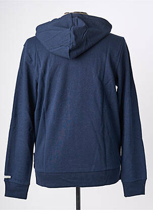 Sweat-shirt à capuche poches manches longues bleu JACK & JONES homme