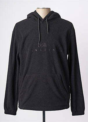 Sweat-shirt à capuche poches manches longues noir JACK & JONES homme