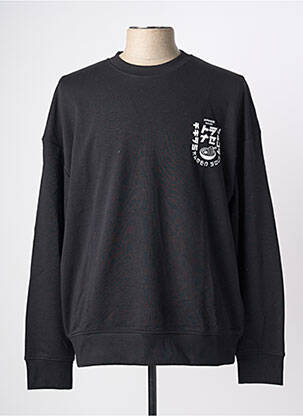Sweat-shirt stretch manches longues noir JACK & JONES homme