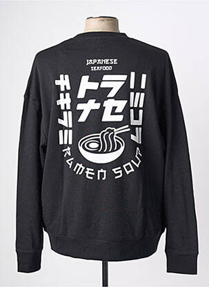 Sweat-shirt stretch manches longues noir JACK & JONES homme