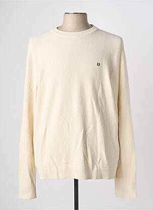 Pull stretch manches longues beige JACK & JONES homme