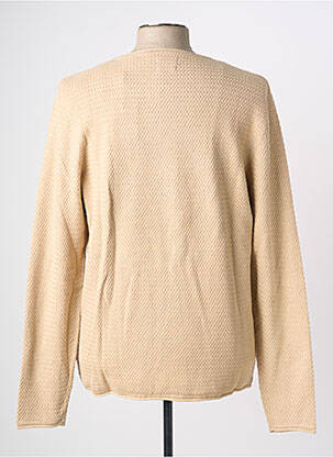 Pull stretch manches longues beige JACK & JONES homme