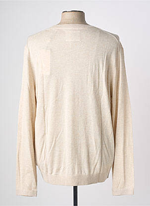 Pull stretch manches longues beige JACK & JONES homme
