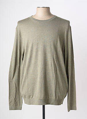 Pull stretch manches longues vert JACK & JONES homme