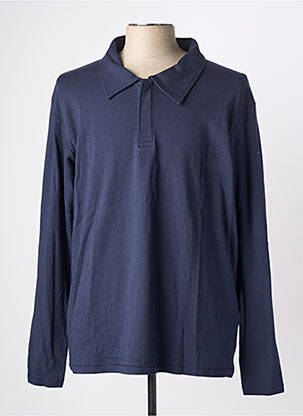 Polo manches longues manches longues bleu JACK & JONES homme
