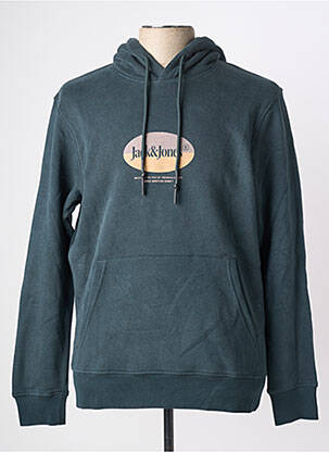 Sweat-shirt à capuche vert JACK & JONES homme
