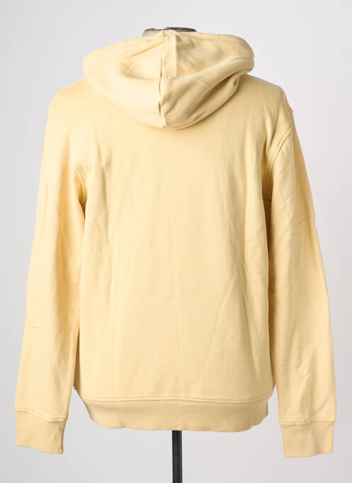 Sweat-shirt à capuche poches manches longues jaune JACK & JONES homme