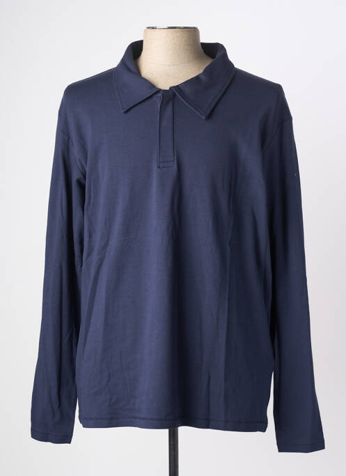 Polo manches longues manches longues bleu JACK & JONES homme