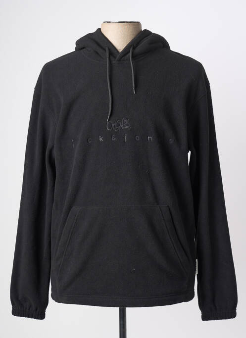 Sweat-shirt à capuche noir JACK & JONES homme