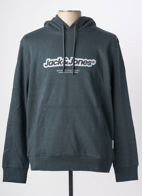 Sweat-shirt à capuche vert JACK & JONES homme
