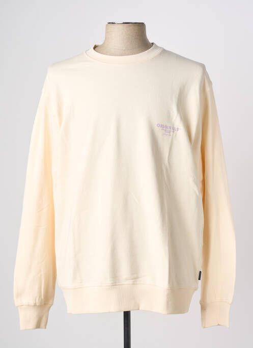 Sweat-shirt beige JACK & JONES homme