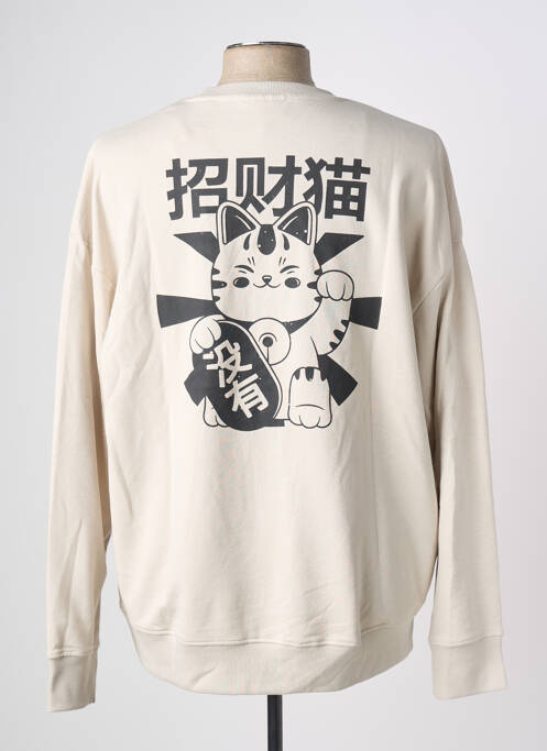 Sweat-shirt beige JACK & JONES homme