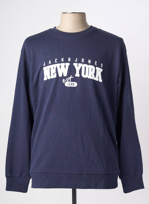 Sweat-shirt bleu JACK & JONES homme