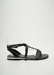 Sandales/nu pieds chiquet talon plat jusqu'à 3cm noir L'ATELIER TROPÉZIEN femme