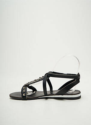 Sandales/nu pieds chiquet talon plat jusqu'à 3cm noir L'ATELIER TROPÉZIEN femme