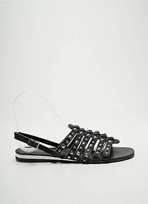 Sandales/nu pieds matière lisse talon plat jusqu'à 3cm noir L'ATELIER TROPÉZIEN femme
