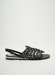 Sandales/nu pieds chiquet talon plat jusqu'à 3cm noir L'ATELIER TROPÉZIEN femme