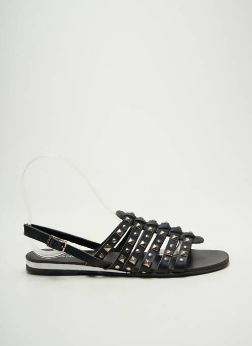 Sandales/nu pieds chiquet talon plat jusqu'à 3cm noir L'ATELIER TROPÉZIEN femme