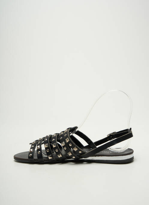Sandales/nu pieds chiquet talon plat jusqu'à 3cm noir L'ATELIER TROPÉZIEN femme