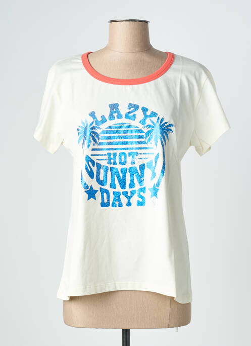 T-shirt blanc NINE TEES femme